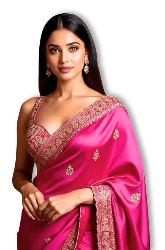 Pink Saree